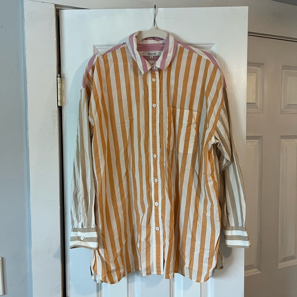 Madewell Signature Poplin Oversized Shirt